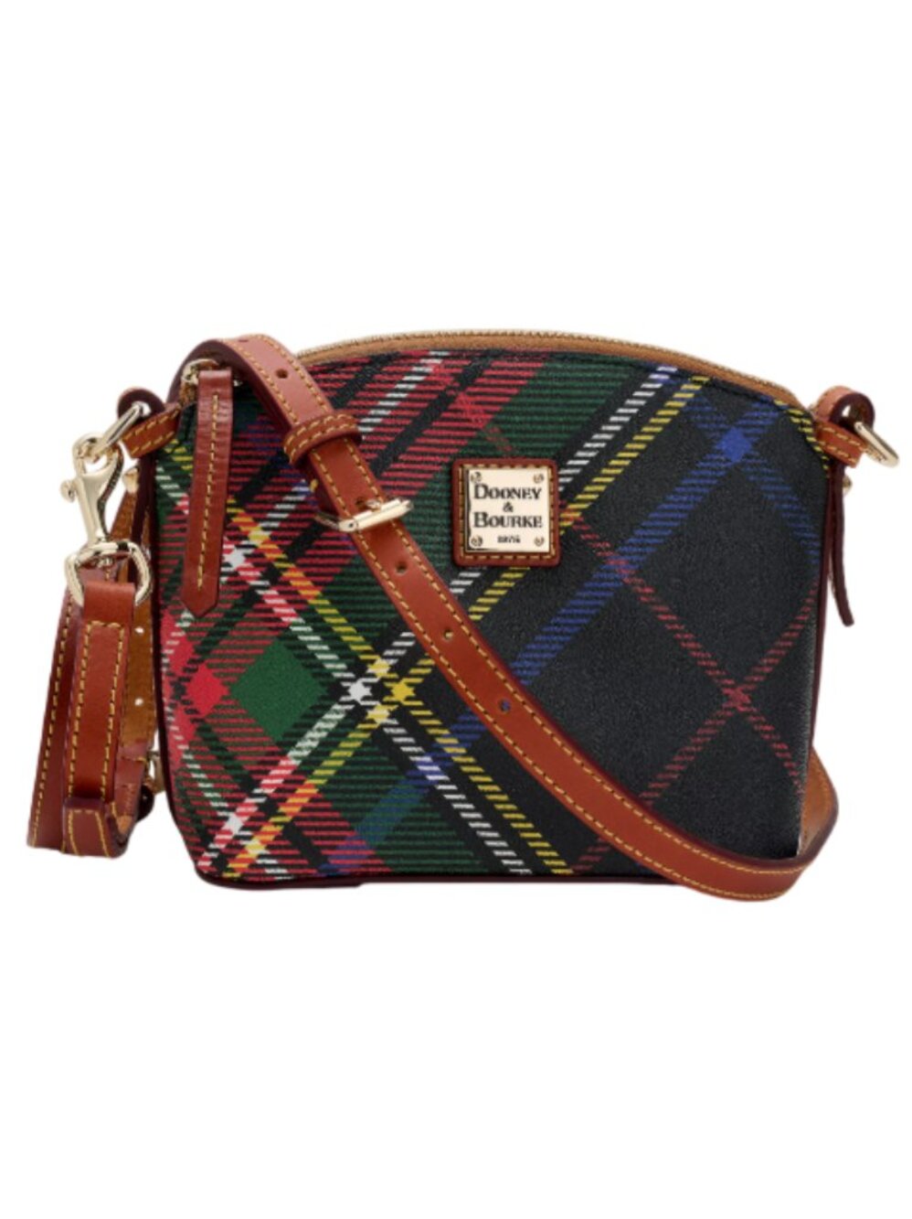 Dooney & Bourke Multicolor Plaid Crossbody Bag